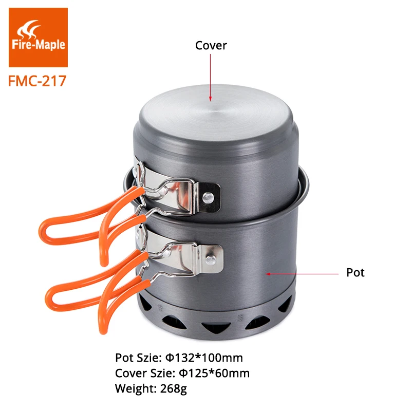 Camping Cooking Pot Set - ファイヤーマプルキャンプ調理器具セットポータブル屋外折りたたみコンパクト加熱交換ポットアルミニウム合金ピクニックツールFMC-217