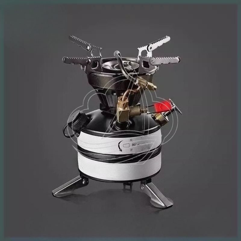 Camping Cooking Burner - オールインワンポータブルキャンプストーブキット、多燃料バーナー、屋外ピクニック調理用
