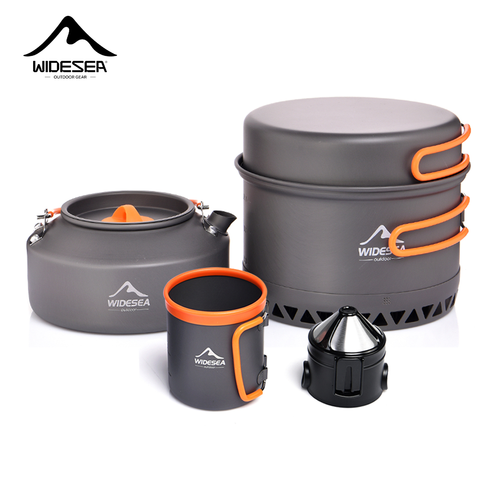 Camping Cooking Pot Set - キャンプ食器アウトドア調理器具セットポット観光ケトルコーヒーカップフィルテキッチン用品ギア器具ハイキングピクニック旅行