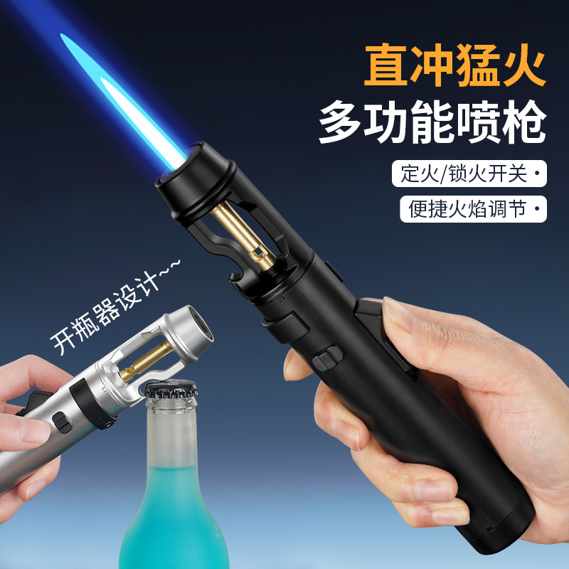 Camping Cooking Gifts - 新型シガーメタルライター - 強力、耐風性、キッチン調理用トーチ、キャンプバーベキュー点火器、パイプ、男性へのギフト