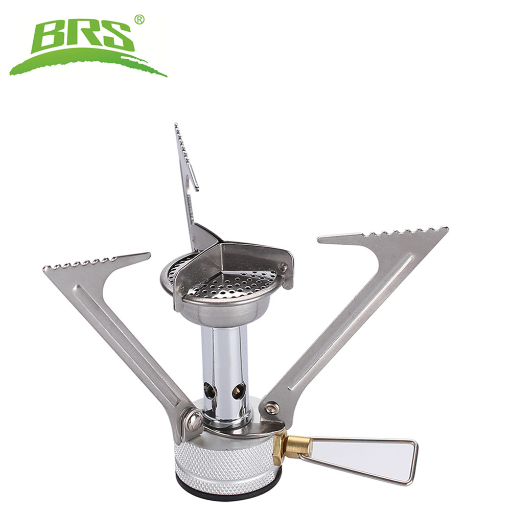 Camping Cooking Burner - をbrs屋外キャンプストーブポータブルミニガスストーブ銅マグナリウム合金ガスストーブ87グラム
