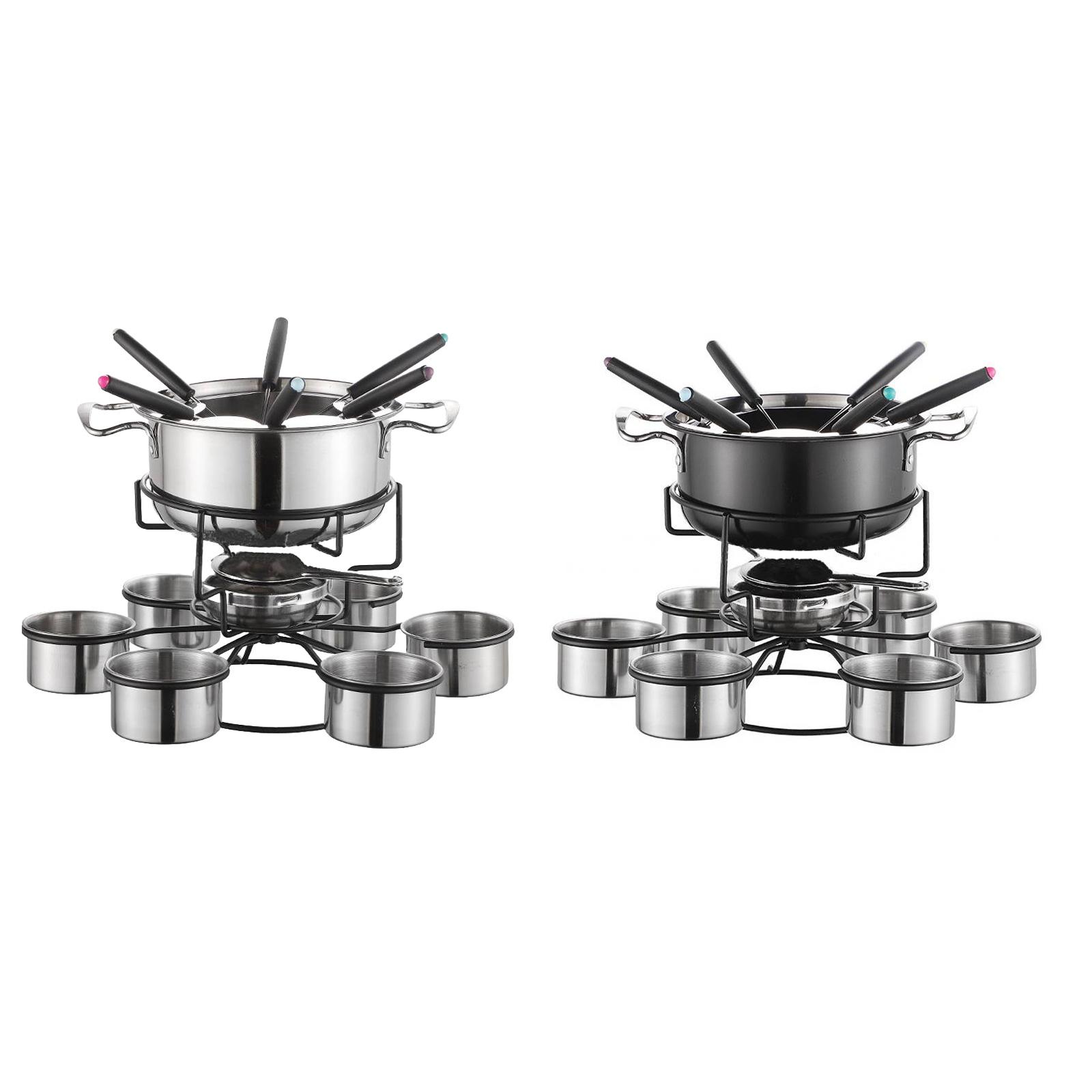 Camping Cooking Pot Set - フォンデュポットセット調理ストーブ厚みのある多機能安定した溶解メーカー家庭用結婚式屋外誕生日パーティーピクニックキャンプ用