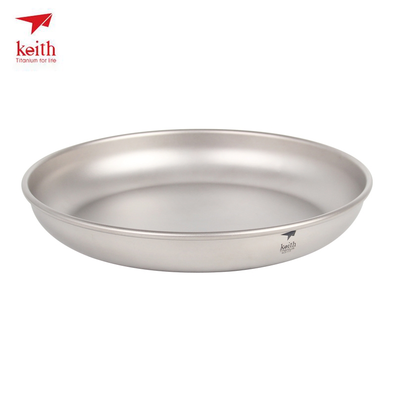 Camping Cooking Dishes - キース-チタンキャンププレート,150ml-450ml,屋外食器,キャンプ用カトラリー,30g-70g,ti5362/ti5368