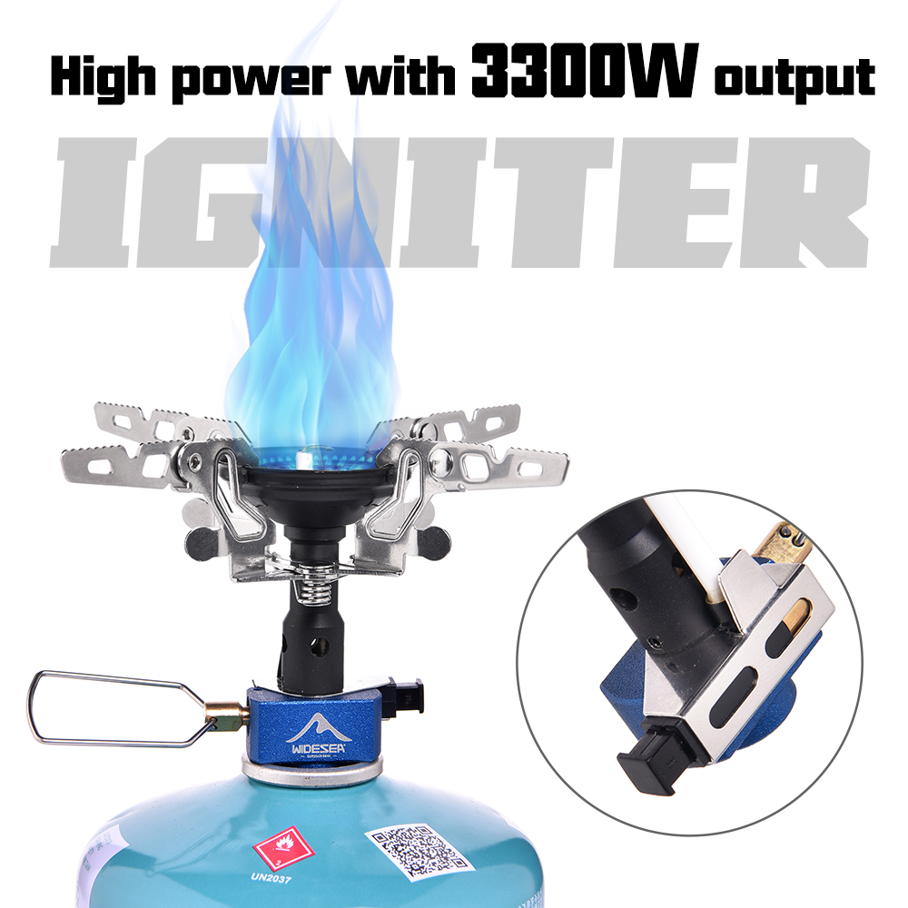 Camping Cooking Kitchen - 屋外キャンプ用ガスバーナー アウトドアストーブ 3300W イグナイター付き キャンプ用品 ポータブル