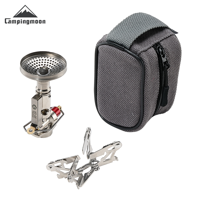 Camping Cooking Burner - CAMPINGMOON XT-2F Xuanfeng チタンロケットストーブ ポータブルミニキャンプガスバーナー 安定電圧出力