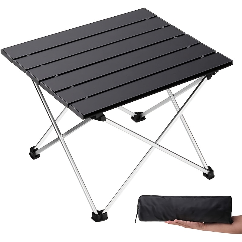 Camping Cooking Kitchen - 持ち運び可能な折りたたみ式キャンプテーブル、軽量でビーチ、ピクニック、バーベキュー、アウトドア料理、旅行に最適