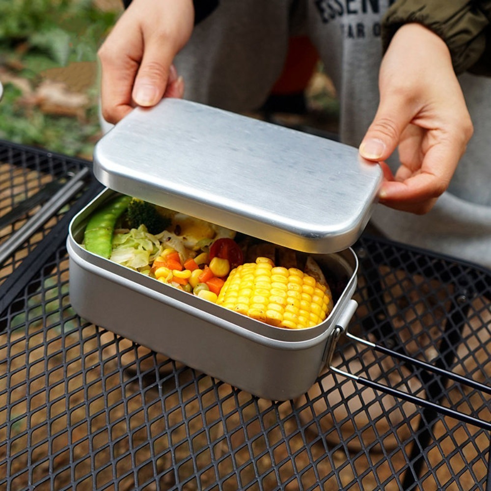 超軽量食器 キャンプ調理器具 ランチボックス 調理鍋 ピクニ - Camping Cooking Kitchen のレビューと価格