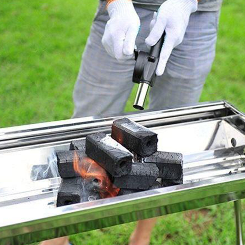BBQファン送風機、速燃スターター、ポータブル手動クランク、 - Camping Cooking Kitchen のレビューと価格