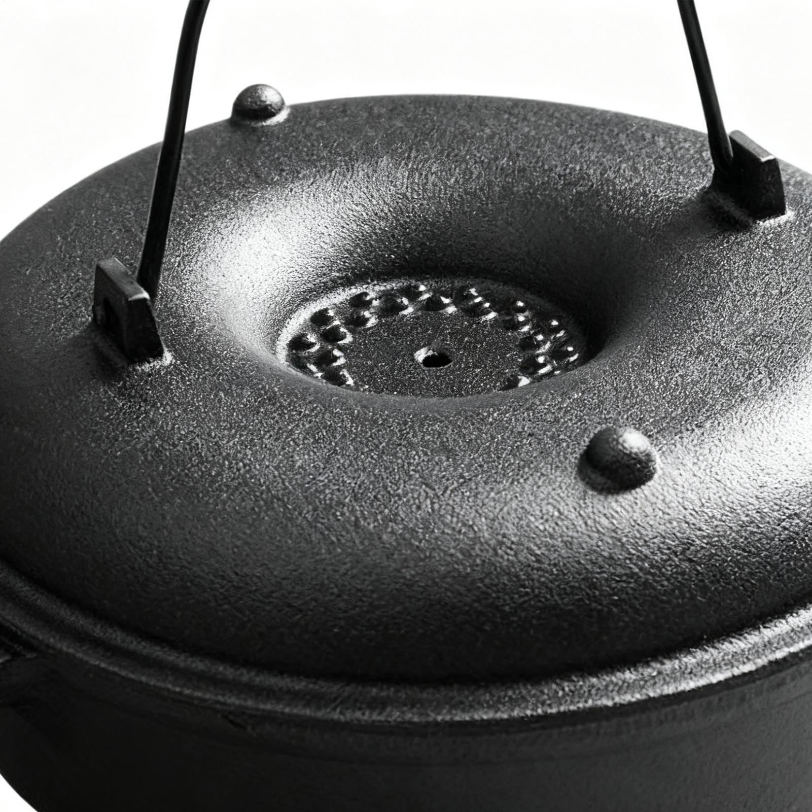 焦げ付き防止の調理器具、取っ手付き鋳鉄製キャンプダッチオーブ - Camping Cooking Cast Iron のレビューと価格