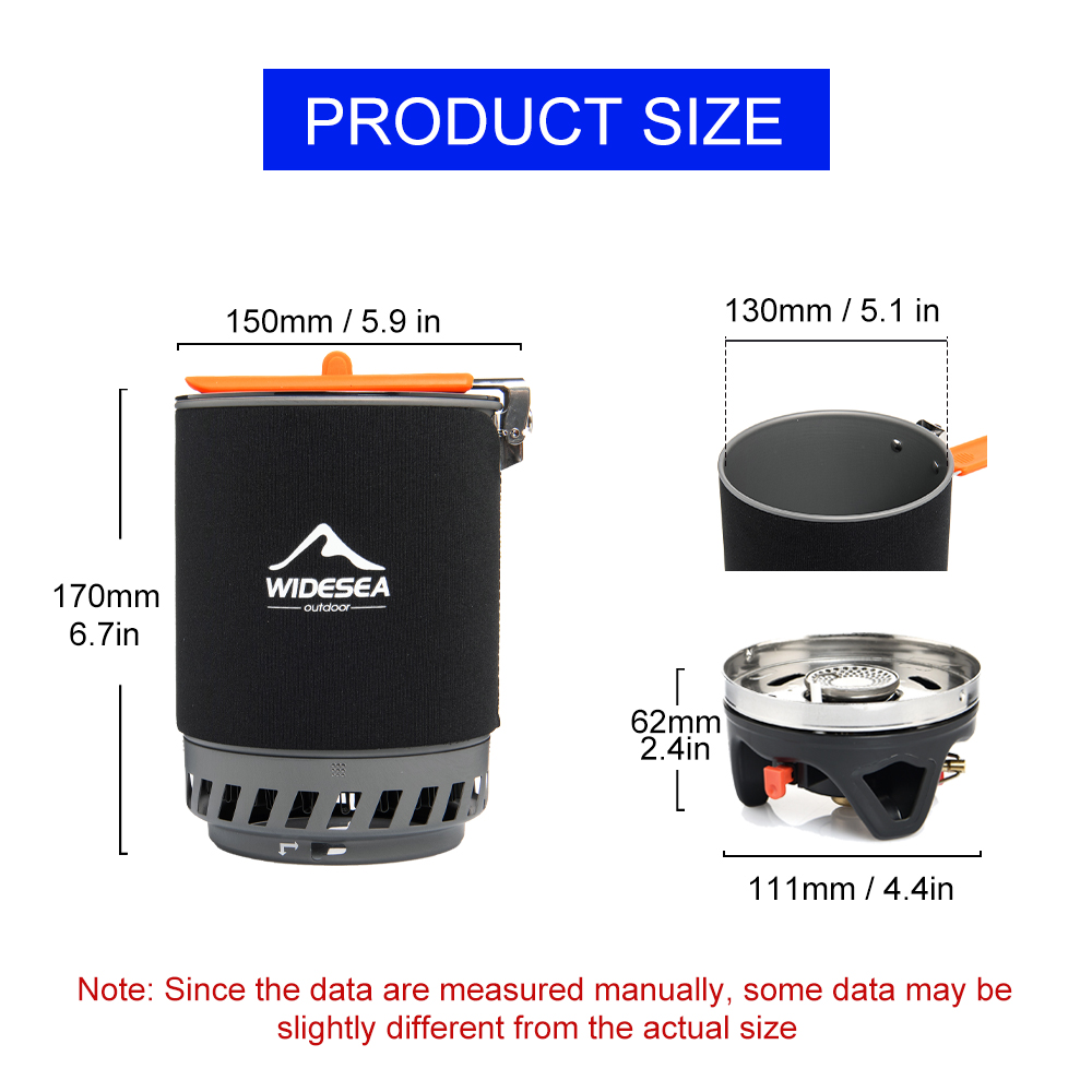広範囲の海でのキャンプ用調理システム、熱交換器付き屋外ガスバ - Camping Hiking Cooking のレビューと価格