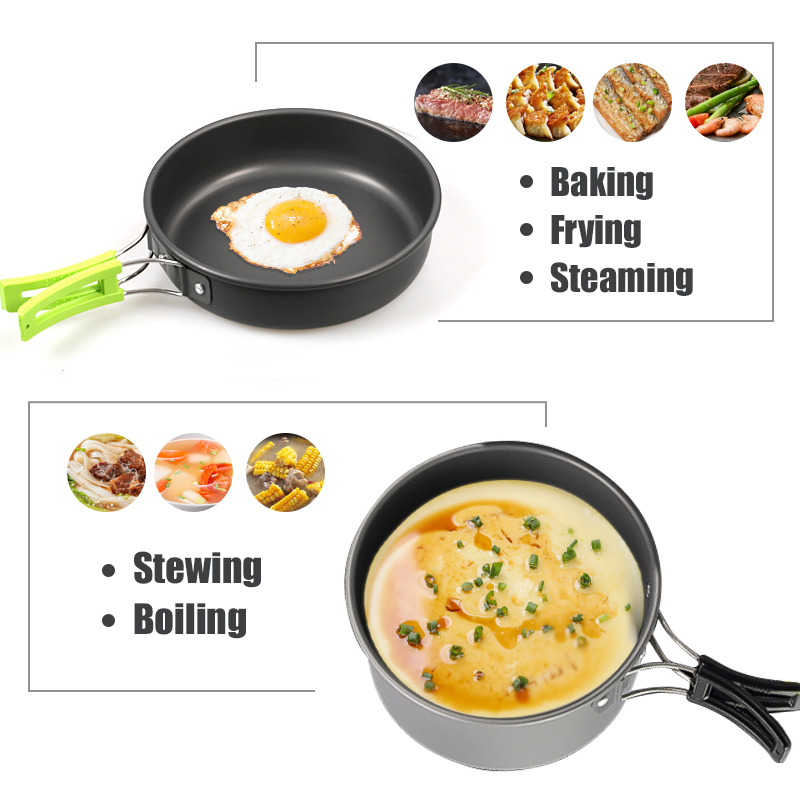 WESTTUNE キャンプ調理器具キット アルミ アウトドア - Camping Hiking Cooking のレビューと価格