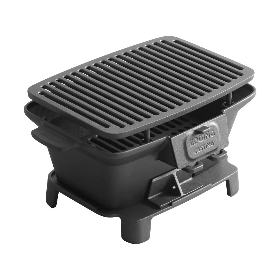 無塗装バーベキュー炭火コンロ、バーベキュー炭火オーブン、鋳鉄 - Camping Cooking Cast Iron のレビューと価格