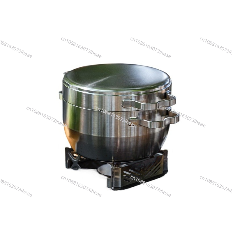 DO-25 厚手ステンレス製 アウトドア吊り下げ鍋 シチュー - Camping Cooking Frying Pan のレビューと価格