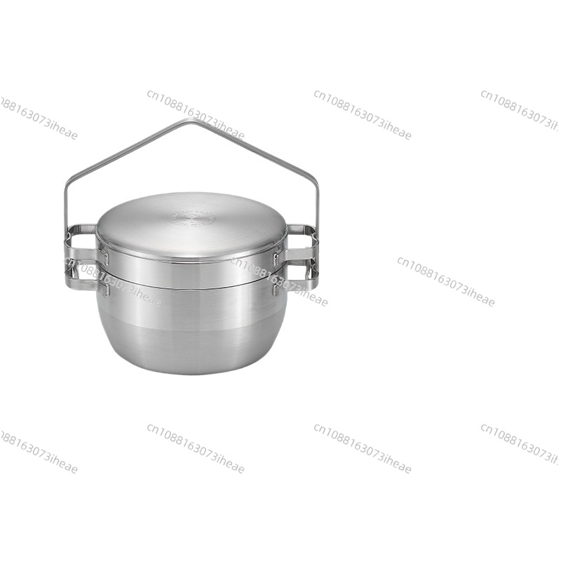 DO-25 厚手ステンレス製 アウトドア吊り下げ鍋 シチュー - Camping Cooking Frying Pan のレビューと価格