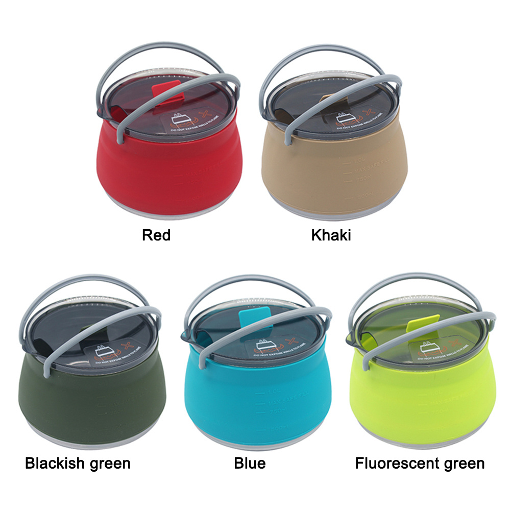 1L 屋外用シリコンケトル キャンプケトル 折りたたみ式ウォ - Camping Cooking Gifts のレビューと価格