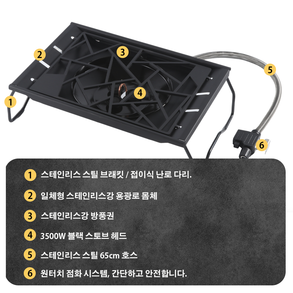 Pandatour キャンプ IGT ストーブ 6500W  - Camping Cooking Burner のレビューと価格