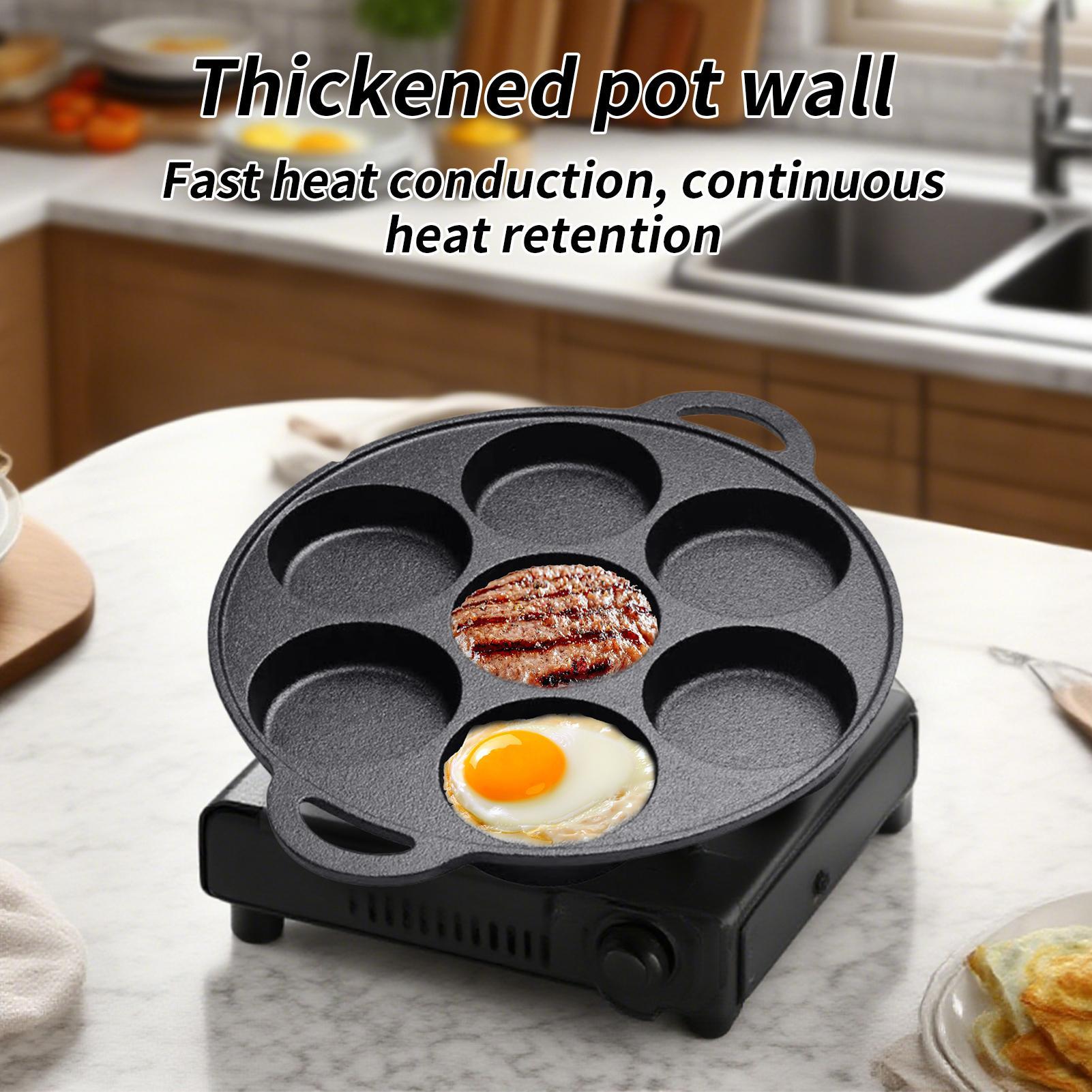 焦げ付き防止の鋳鉄製フラットパン、卵焼き、クレープ、ステーキ - Camping Cooking Cast Iron のレビューと価格