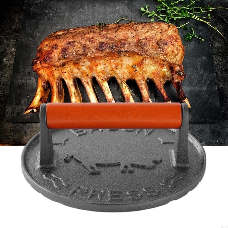 d0adヘビーデューティー鋳鉄バーガープレスエルゴノミックウ - Camping Cooking Cast Iron のレビューと価格