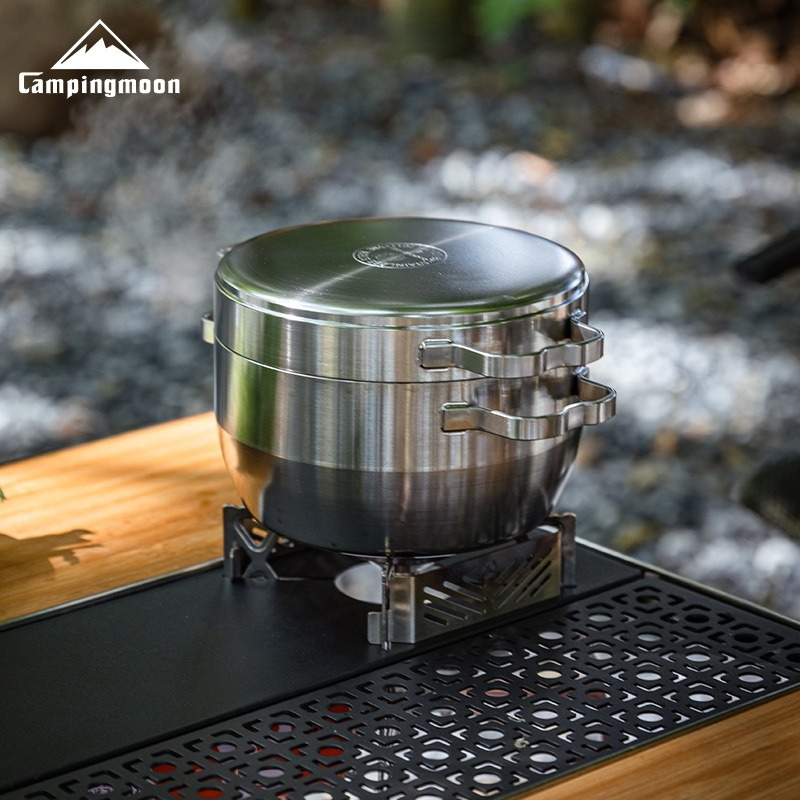 DO-25 厚みのあるステンレス鋼の屋外吊り下げ鍋調理器具シ - Camping Cooking Frying Pan のレビューと価格