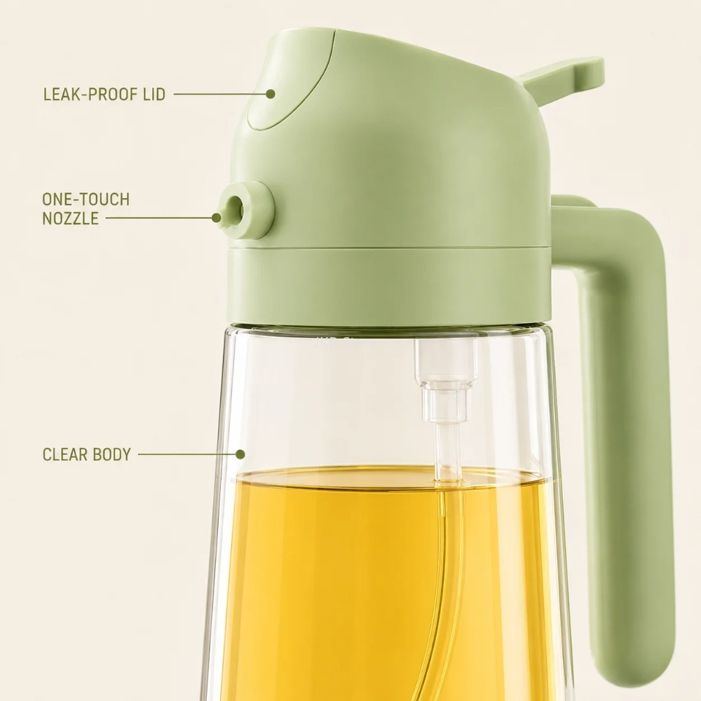 2 in 1 オリーブオイルスプレーディスペンサーボトル 大 - Camping Cooking Kitchen のレビューと価格