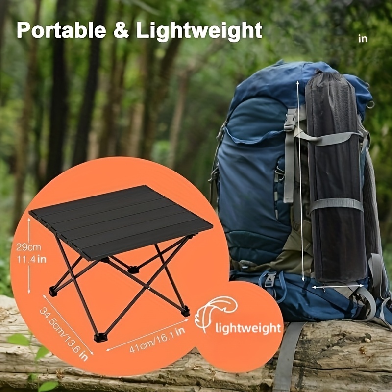 ポータブル折りたたみ式キャンプサイドテーブル、多機能ビーチピ - Camping Cooking Kitchen のレビューと価格