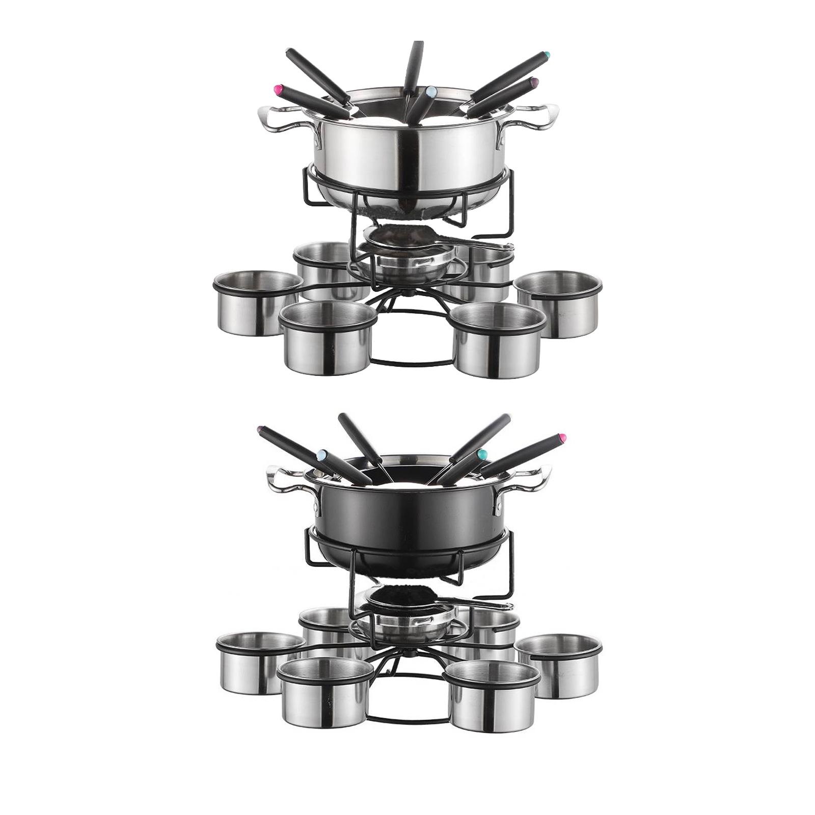 フォンデュポットセット調理ストーブ厚みのある多機能安定した溶 - Camping Cooking Pot Set のレビューと価格