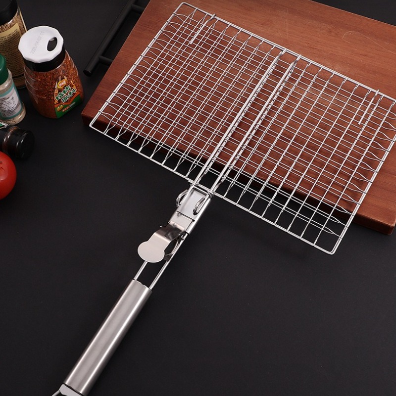 1 セットバーベキューネットバーベキューメッシュハンドル取り - Camping Cooking Tools のレビューと価格
