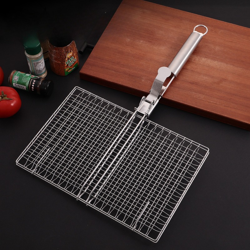 1 セットバーベキューネットバーベキューメッシュハンドル取り - Camping Cooking Tools のレビューと価格