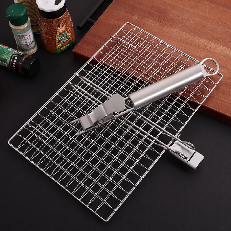 1 セットバーベキューネットバーベキューメッシュハンドル取り - Camping Cooking Tools のレビューと価格