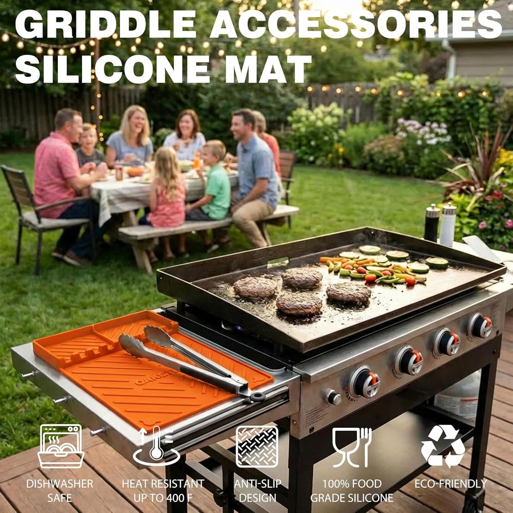 シリコン製グリルマットまたはグリドルアクセサリー、調理キッチ - Camping Cooking Kitchen のレビューと価格