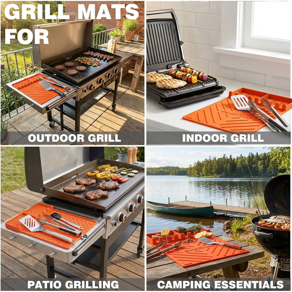 シリコン製グリルマットまたはグリドルアクセサリー、調理キッチ - Camping Cooking Kitchen のレビューと価格