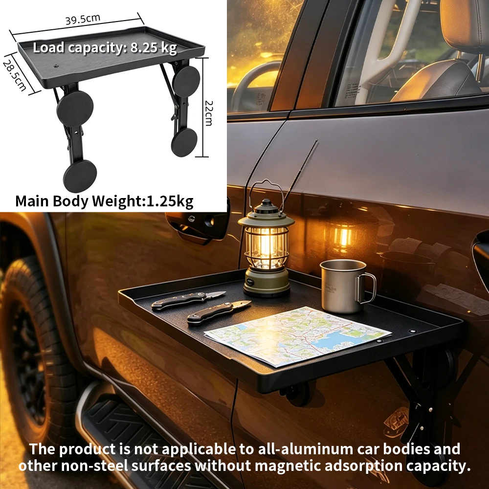 ポータブルカーサイドドアハンギングトレイ折りたたみ式オートテ - Camping Cooking Kitchen のレビューと価格