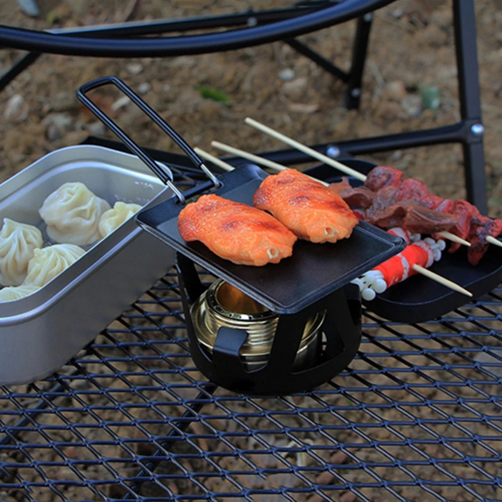 キャンプ用フライパン アウトドア ポータブルグリルパン バー - Camping Cooking Dishes のレビューと価格