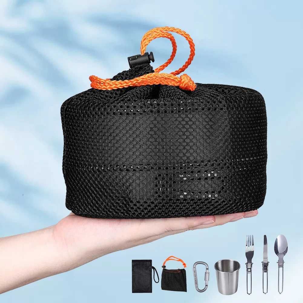 キャンプ調理器具キット ケトル ポット パン クックセット  - Camping Hiking Cooking のレビューと価格