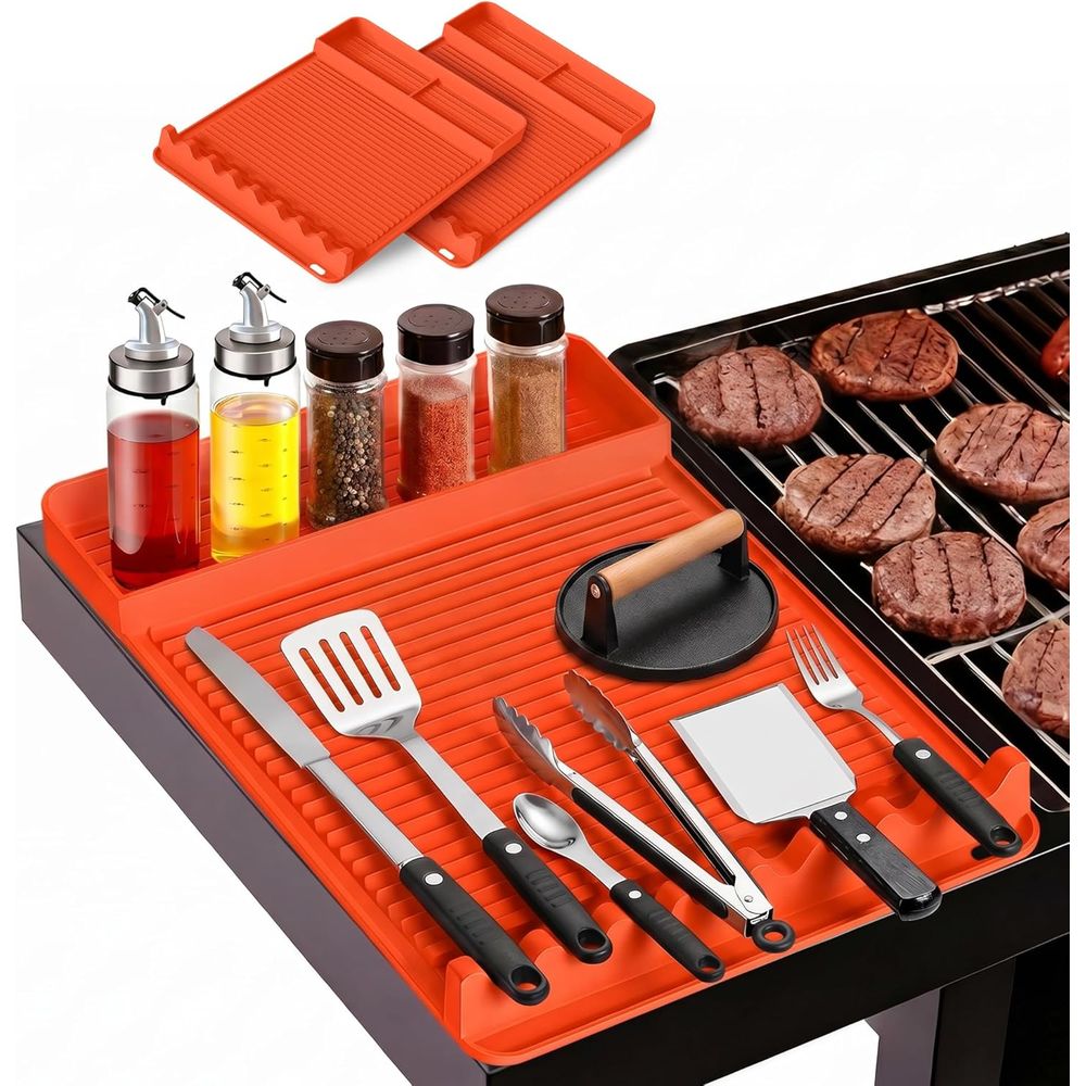 耐熱シリコングリルマット - 16x11.5インチ 滑り止め - Camping Cooking Tools のレビューと価格