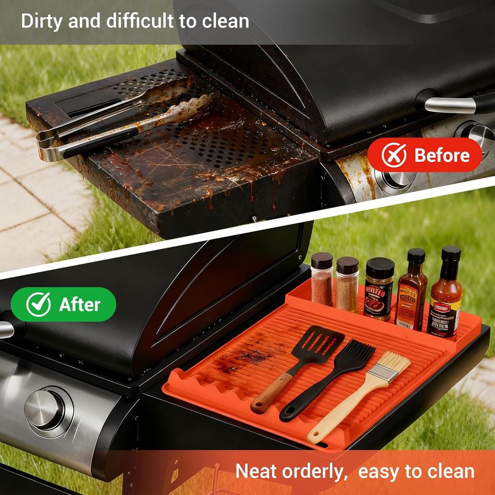 耐熱シリコングリルマット - 16x11.5インチ 滑り止め - Camping Cooking Tools のレビューと価格