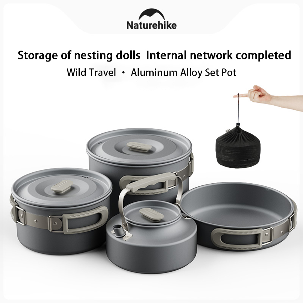 Naturehike アウトドアポットセット、キャンプ調理器 - Camping Hiking Cooking のレビューと価格