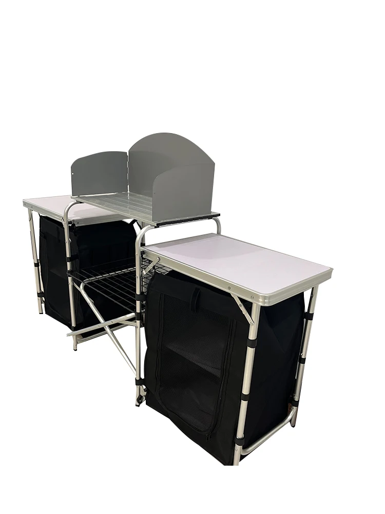 屋外キャンプ用アルミ製ポータブルキッチン折りたたみ式調理台 - Camping Cooking Kitchen のレビューと価格