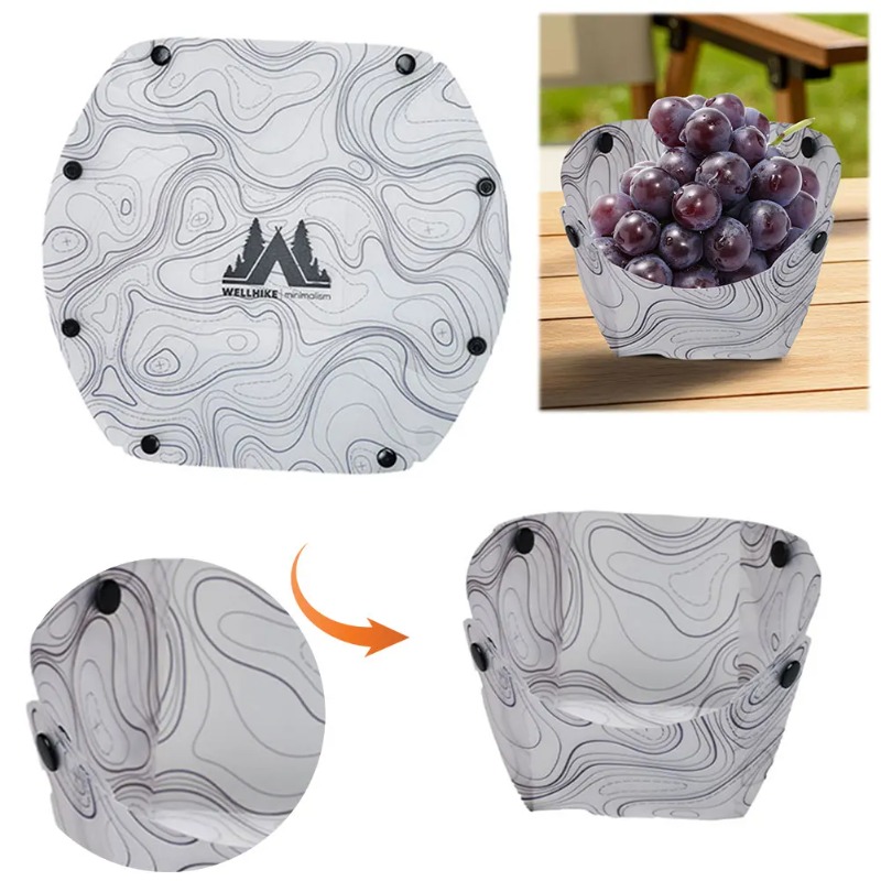 折りたたみ式キャンプ食器ポータブルボウルディナープレートコー - Camping Cooking Dishes のレビューと価格
